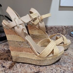 NWOT platform sandals
